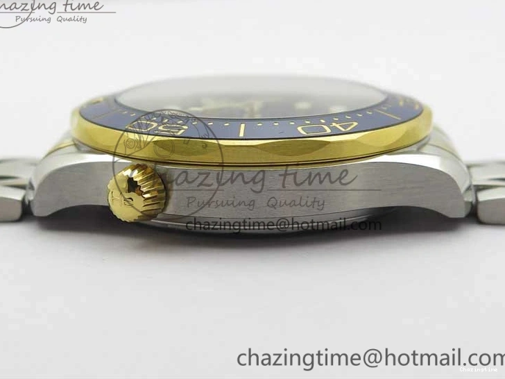 0201 2018 Seamaster Diver 300M SS YG VSF 1:1 Best Edition YG Bezel Blue Dial on SS YG Bracelet A Effortless 7897